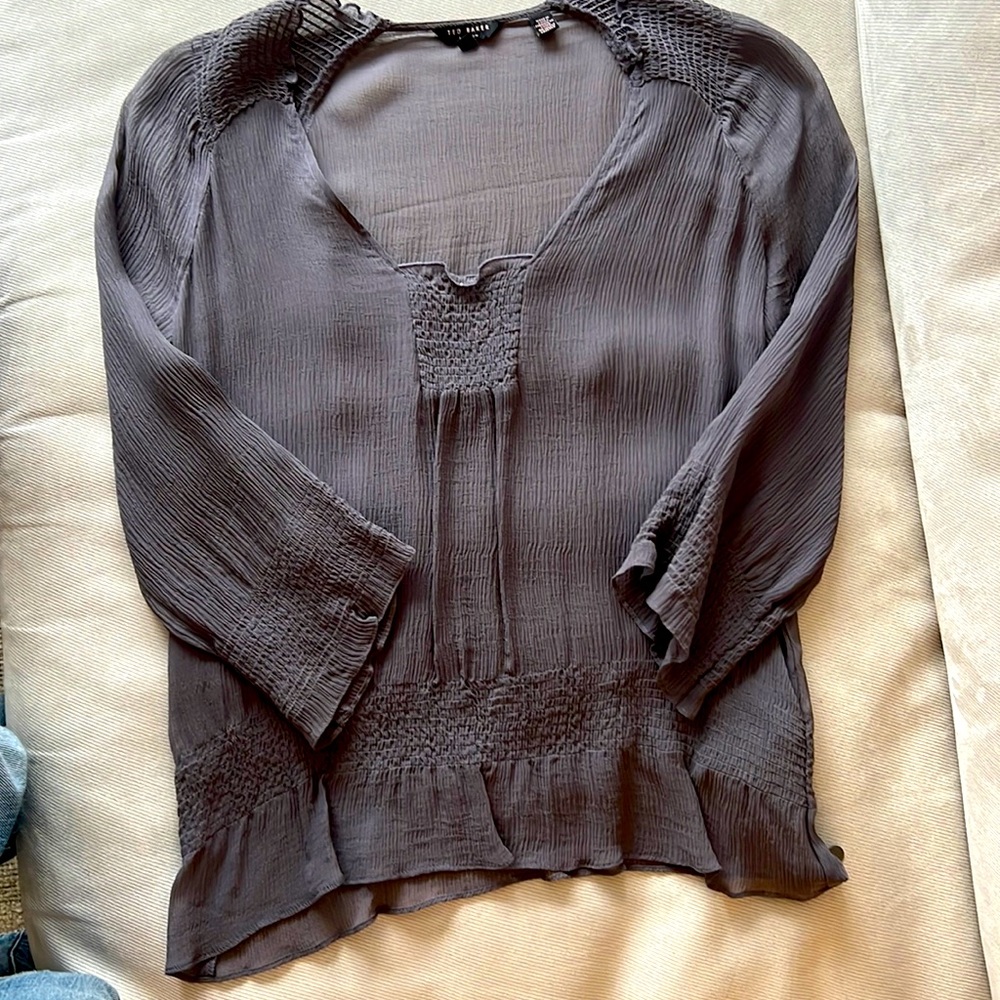 Ted baker silk blouse.